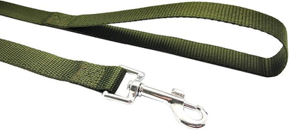 Nylon Training Dog Leash for Small Medium Large Dogs, 15ft 20ft 30ft 50ft Long Leash Dog/Puppy Lead for Obedience Recall Training, Camping (15ft, Green)