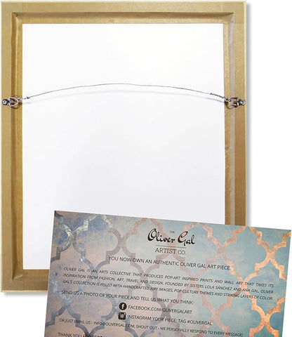 The Oliver Gal Artist Co. Floral and Botanical Framed Wall Art Canvas Prints 'Shabby Chic Romance' Florals