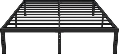 16 Inch California King Bed Frames No Box Spring Need, Platform Cal King Bed Frame with 14 Inch Storage, 3500 lbs Heavy Duty Metal Slats Support, Easy Assembly Mattress Foundation