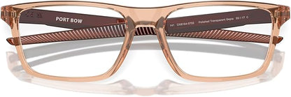 Oakley Mens Ox8164 Port Bow Rectangular Prescription Eyewear Frames