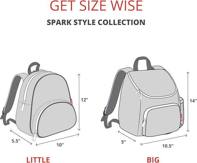 Skip Hop Sparks Kid's Backpack, Kindergarten Ages 3-4, Rainbow
