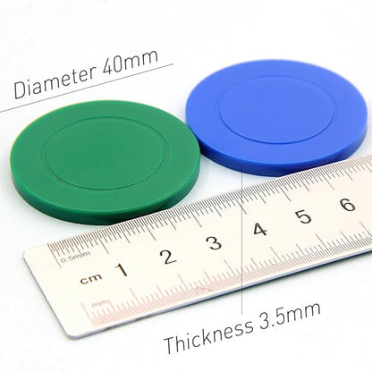 500 Custom Poker Chips Plastic Tokens,40mm/1.57in Diameter,Imprint Full-Color with Your Logo,Text or Images for Drink Bar,Wedding,Event,Company Advertise