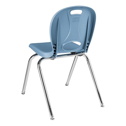 Learniture Structure Series School Chair, 18" Seat Height, Blue LNT-118-CSW-SB (Pack of 4)