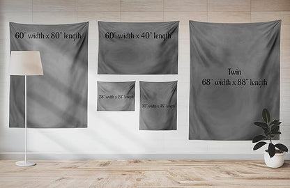 Ambesonne Drums Tapestry Twin Size, Picture of a Drum Kit Percussion Instrument Standing on a Plain Background, Wall Hanging Bedspread Bed Cover Wall Decor, 68" X 88", Pale Maroon and White