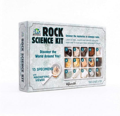 STEM Toy Rock Science Kit Geology Mineral Specimen For Kid Geologists