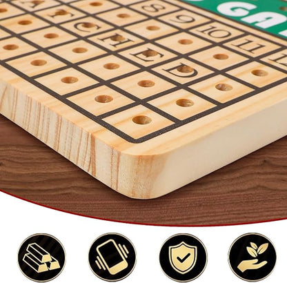 21 in Horse Race Board Game Racing Game Thickened Solid Wood with 11 Metal Horses, 2 Cards & 4 Dice, Horse Racing Game for 2-6 Players