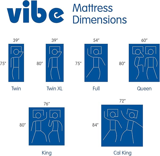 Vibe 12-Inch Gel Memory Foam Mattress | Bed in a Box, [Mattress Only], Twin XL (410263-1120)