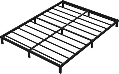7 Inch King Bed Frame No Box Spring Need, Low Profile Metal Platform King Size Bed Frame, Heavy Duty Support Bedframes King, Easy Assembly