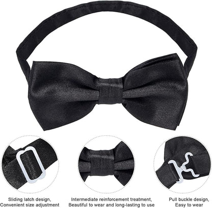 Yewong Casino Dealer Vest Set Dealer Visors Hat Bowtie Playing Card Tie Armband for Las Vegas Birthday Game Night Party Favors Supplies