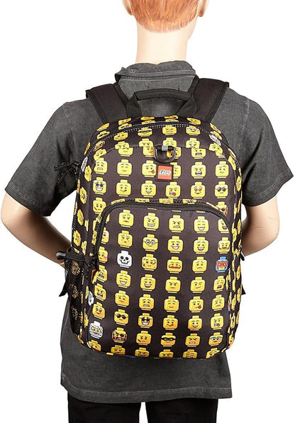 LEGO Heritage Classic Backpack and Lunchbox 2-Piece Combo Set, Matching Back to School Pack and Lunch Kit, Minifigure