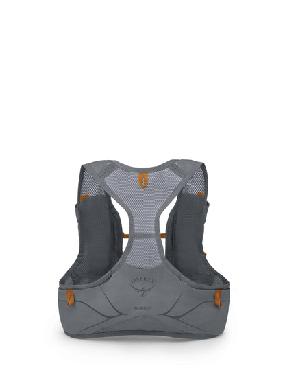 Osprey Duro LT Men's Running Hydration Vest with Hydraulics Soft Flasks, Phantom Grey/Toffee Orange, Small