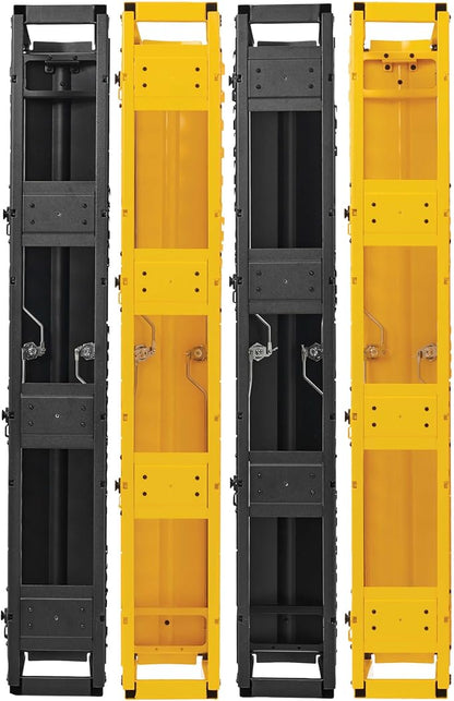 Tripp Lite Vertical Cable Manager, High-Capacity Deep Double Finger Duct, Front-Facing Cover, Four 3.5ft Tall Sections, 6 in Wide x 11.4 in Depth, 2 Black + 2 Yellow, 5-Year Warranty (SRCABLEVRT6HD2F)