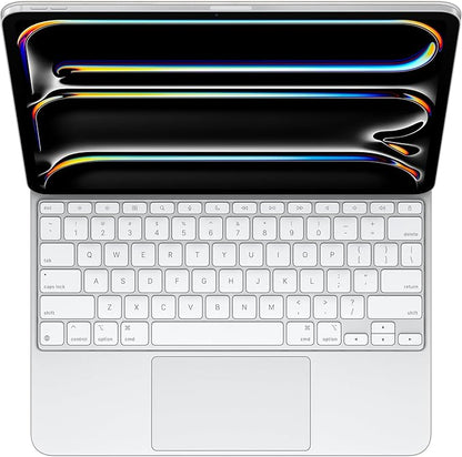 Apple iPad Magic Keyboard Case for iPad Pro 13-inch (M4 and M5), Great Typing Experience, Built-in Trackpad, Function Row, US English - White