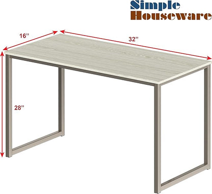 SHW Mission 32-Inch Home Office Computer Desk, Maple