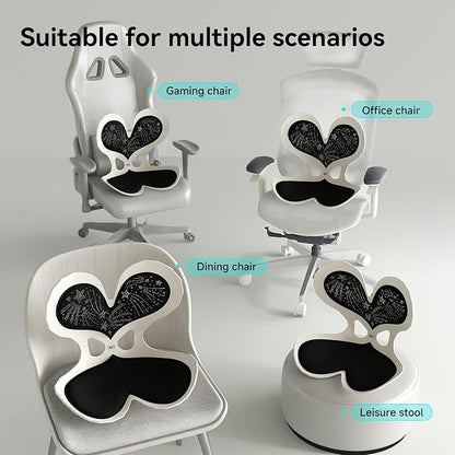 BKT Seat Cushion Chair Ergonomic Office Chair Cushions Lumbar Support for Seat Pillow Ideal for Students Office Workers Nursing Mothers Long Sitting Outdoor Fishing Floor