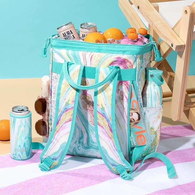 Swig Life Packi Backpack Cooler, Insulated Cooler, Waterproof Beach Bag, 24 Cans, Lightweight Insulated Coolers
