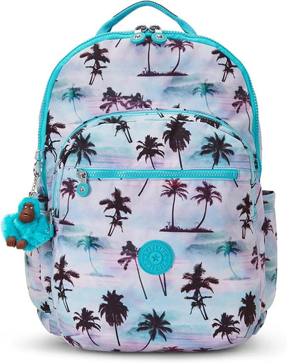 Kipling Seoul Extra Large Laptop Backpack Shadow Palm Print One Size