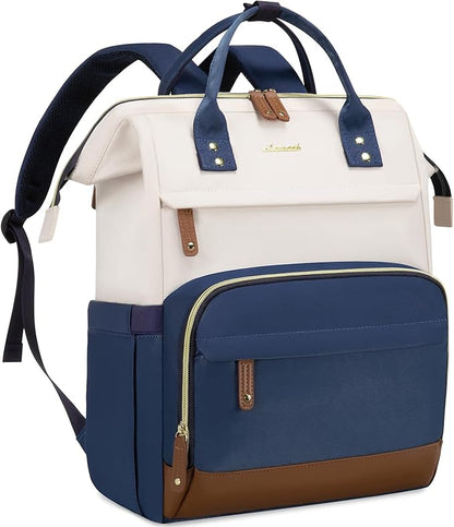 LOVEVOOK Laptop Backpack for Women, 15.6 Inch Work Business Backpacks Purse With Large Capacity, Waterproof Nurse Bag College Bookbag for School, Waterproof Casual Daypack for Travel