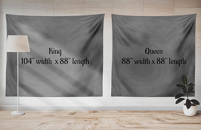 Ambesonne Drums Tapestry Queen Size, Picture of a Drum Kit Percussion Instrument Standing on a Plain Background, Wall Hanging Bedspread Bed Cover Wall Decor, 88" X 88", Pale Maroon and White