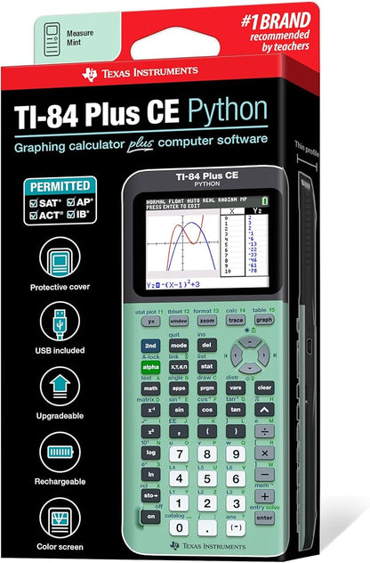 Texas Instruments TI-84 Plus CE Color Graphing Calculator, Mint Small