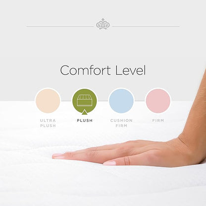 Kingsdown Passions Kelbrooke 16" Plush Euro Pillow Top Hybrid Mattress Queen, Cool Gel Memory Foam Layer Motion Isolation Quilted Top Premium Mattress