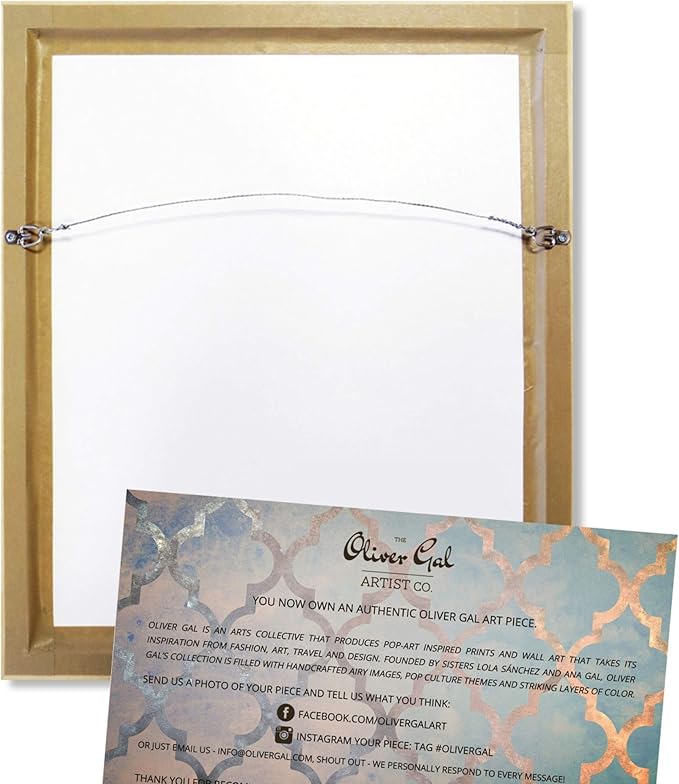 The Oliver Gal Artist Co. Drinks and Spirits Wall Art Framed Canvas Prints 'Champagne Mind Glitter' Champagne