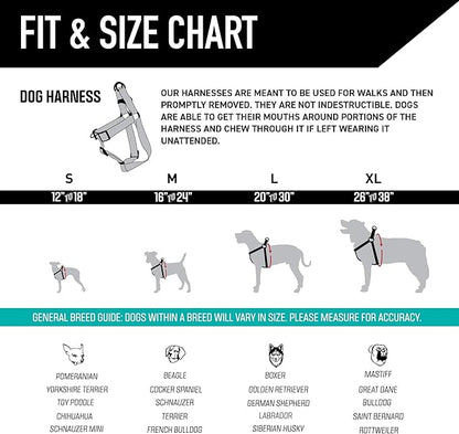 Wolfgang Heavy Duty Adjustable Dog Harness, Pull-Tested for Walking & Training, WildWolf Print, X-Large