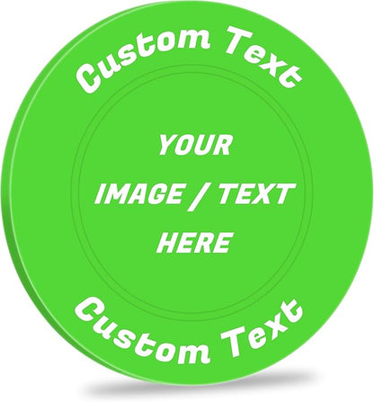 100 Custom Plastic Chips,Personalized Your Own Photo/Text/Logo on a Chip Double Sided Printing,Good for Bar Drink Token,Commemoration Day,Birthday