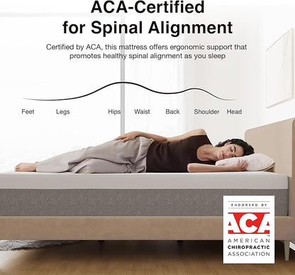 Novilla Mattress California King, 10 Inch Gel Memory Foam Cal King Mattress for Cool Night & Pressure Relief, Medium Plush Bed, Bliss
