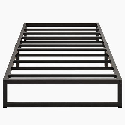 8 Inch Twin Bed Frames Heavy Duty Metal Twin Platform Bed Frame No Box Spring Needed, Noise Free, Easy Assembly, Black