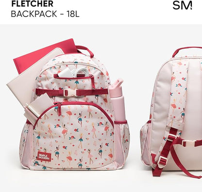 Simple Modern Large Disney Kids Backpack for School Girls and Boys | Elementary Backpack for Teen | Fletcher Collection | Kids - 16" tall | Tropical Stitch