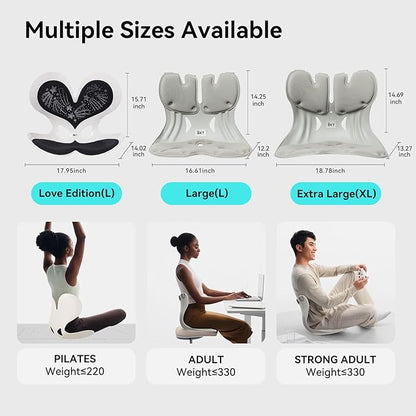 BKT Seat Cushion Chair Ergonomic Office Chair Cushions Lumbar Support for Seat Pillow Ideal for Students Office Workers Nursing Mothers Long Sitting Outdoor Fishing Floor