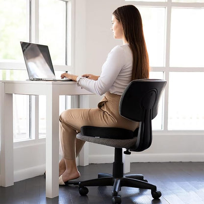 DMI Memory Foam Seat Support Cushion | Coccyx, Sciatica, & Tailbone Pain Relief | Multi-Use Ergonomic Seat Cushion for Office Chair for Driving & Home | Breathable