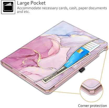 Fintie Multi-Angle Case, 2017/2015 iPad Pro 12.9 inch (Old Model) 1st & 2nd Gen Case - [Corner Protection] Folio Stand Cover with Pencil Holder & Pocket, Auto Wake/Sleep, Dreamy Marble