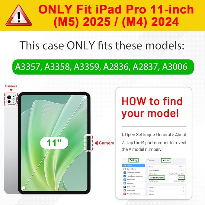 Fintie Rotating Case for iPad Pro 11-inch (M5) 2025 / (M4) 2024 - [Built-in Pencil Holder] 360 Degree Swiveling Smart Stand Protective Cover, Auto Sleep/Wake, Vintage Brown