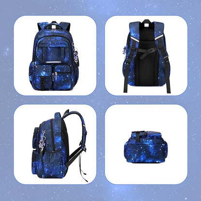 Kids Backpack for Girls Boys School Bags for Middle School Students Book Bag for Elementary Primary Kawaii Ita Backpack, Galaxy Astronaut