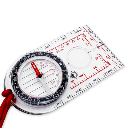 Sun Company ProMap - Ultra Lightweight Baseplate Map Compass with Declination Scale - Accurate Orienteering Compass for Hiking, Backpacking, Camping, and Survival Navigation