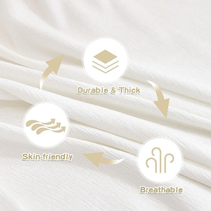 MYSKY HOME Couch Cover for Dogs Washable Couch Covers Couch Covers for Dogs Couch Cover 2 Cushion Sofa Non Slip Dogs Furniture Protector with Tassels Chenille Sofa Covers for Pets, 71"x102", White