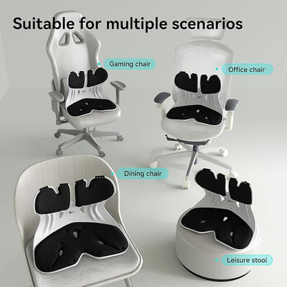 BKT Seat Cushion Chair Ergonomic Office Chair Cushions Lumbar Support for Seat Pillow Ideal for Students Office Workers Nursing Mothers Long Sitting Outdoor Fishing Floor