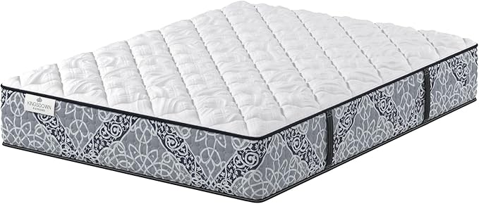 Kingsdown Cushion Firm Hybrid Mattress Queen Cooling Gel Memory Foam Layer Multi-Layered Motion Isolation Cool Sleep Quilted Top Luxury Mattresses, 13.5-Inch Passions Merridale