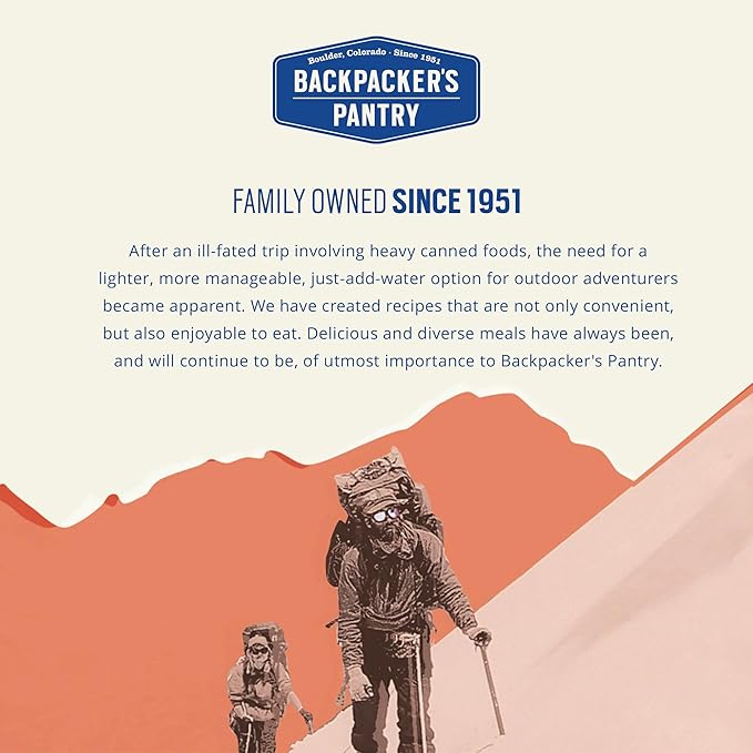 Backpacker's Pantry Three Cheese Mac & Cheese - Freeze Dried Backpacking & Camping Food - Emergency Food - 24 Grams of Protein, Vegetarian