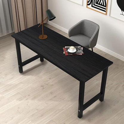 NSdirectModern Computer Desk 63 inch Large Office Desk Writing Study Table for Home Office Desk Workstation Wide Metal Sturdy Frame Thicker Steel Legs, Black.