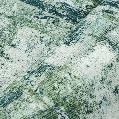 5x7 Washable Area Rug Dark Green Modern Neutral Abstract Living Room Bedroom Indoor Floor Carpet Low Pile Soft Non-Slip Lightweight Vacuumable Throw Rug for Kitchen Nursery Dining Room