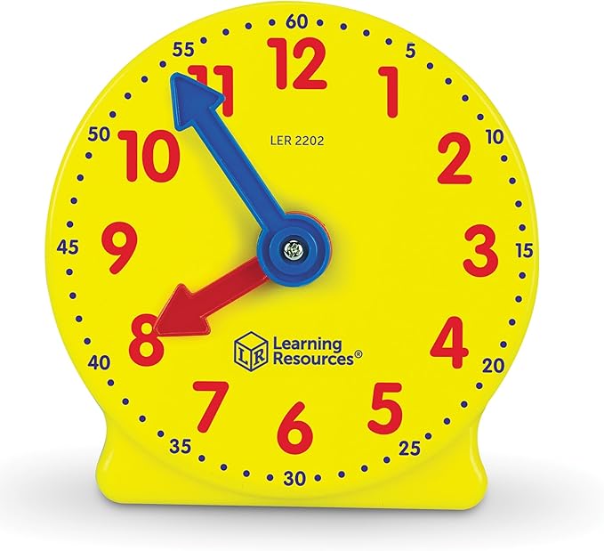 Learning Resources Big Time Mini Clock, Teaching Clock, Classroom Accessories, Ages 5and UP