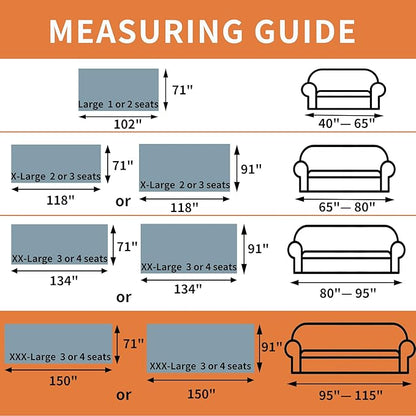 HAOMAIJIA Faux Fur Sofa Covers Couch Covers for 3 Cushion Couch Sofa Pet Friendly Soft Non Slip Couch Cover for Dogs Washable Sectional Couch Covers L Shape Furniture Protector (Grey, 91"x150")