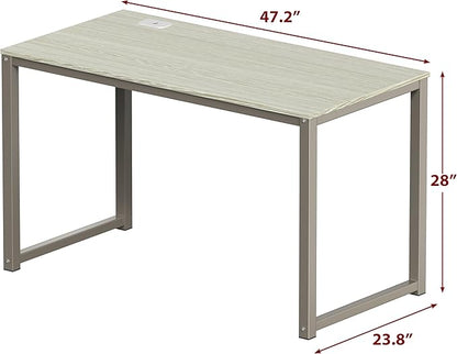 SHW 48-Inch Commercial-Grade Office Computer Desk, Maple