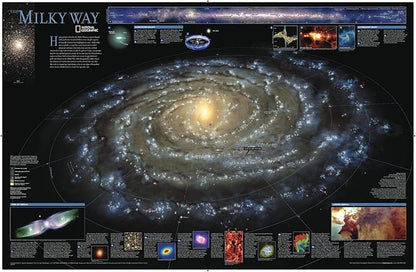 National Geographic: The Milky Way - Poster - 31.25 x 20.25 inches - Art Quality Print