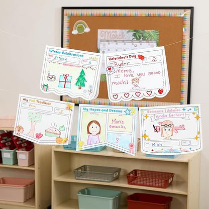 Really Good Stuff Ready to Decorate Pennants Posters Classroom Pack - 120 Posters