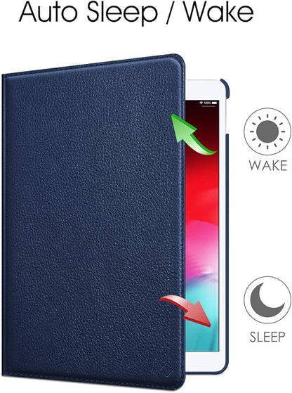 Fintie Rotating Case for iPad Air (3rd Gen) 10.5" 2019 / iPad Pro 10.5" 2017 with Built-in Pencil Holder - 360 Degree Rotating Stand Protective Cover, Auto Sleep/Wake (Navy)