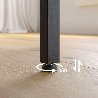 HOOBRO Bar Table, Rectangular Pub Table, 47.2” Counter Height Bar Table, Industrial Bar Height Table, Dining Table for Kitchen, Living Room, Easy to Assemble, Rustic Brown BF50BT01